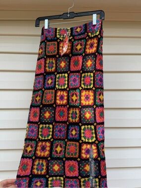 Farm Rio multicoloured crochet print skirt Size XS